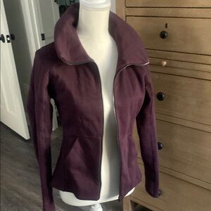 lululemon athletica Purple Bomber Jacket with Cozy Collar and Relaxed Fit